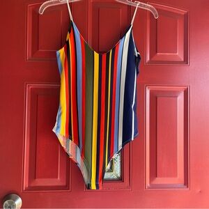 Colorful Striped Bodysuit